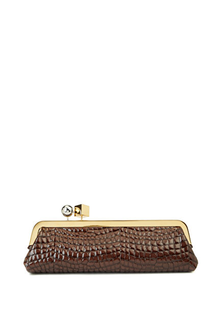 La Salon Brown Women's Leather Handbag
