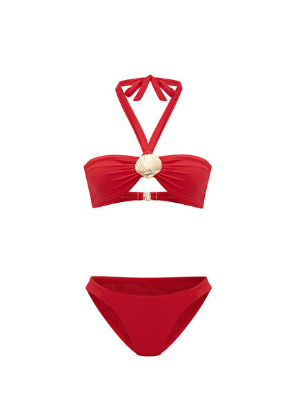 Nerisse Cherry Boyundan Bağlamalı Kadın Bikini Takımı