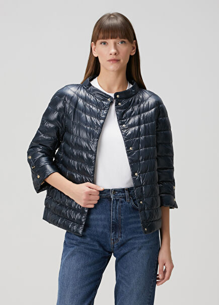 Navy Blue Puffer Jacket