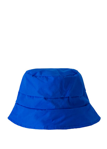 Cobalt Blue Puffer Bucket Hat