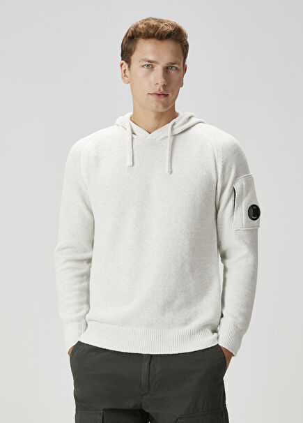 White Turtleneck Wool Sweater