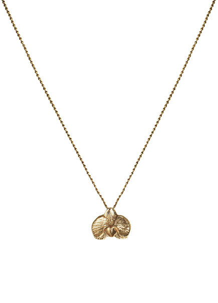 Orchid 24K Gold Plated 925K Silver Women's Necklace