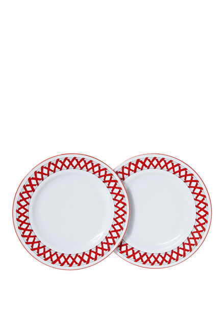 Riviera Nar Çiçeği 2li Porselen Tatlı Tabağı