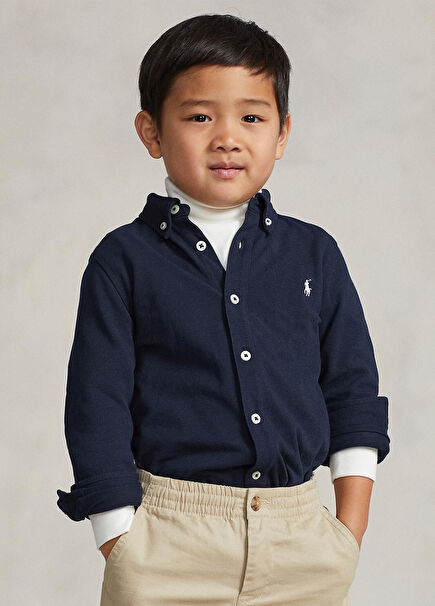 Navy Blue Boys Shirt