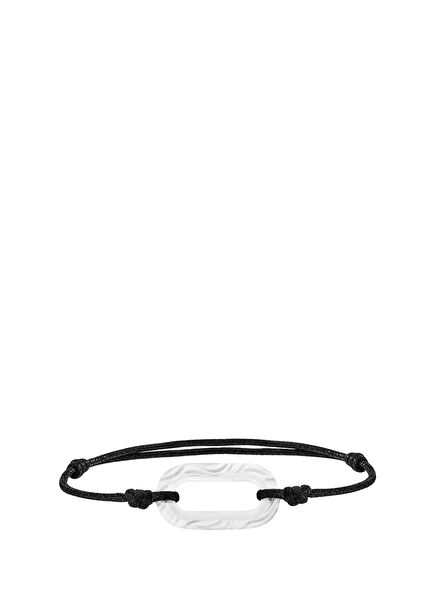 Empreinte Animale Clear & Black Kordonlu Kristal Unisex Bileklik