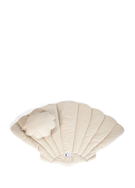 Beige Shell Matte Baby Play Mat 85 x 120 cm