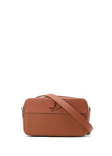 Tan Logo Women's Crossbody Bag