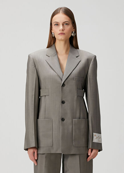 Taupe Wool Jacket