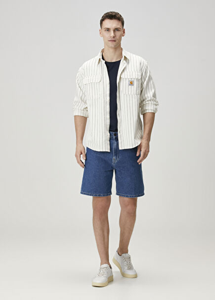 Nolan İndigo Denim Bermuda