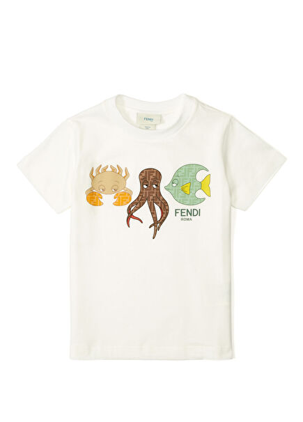 Beyaz Erkek Çocuk T-shirt