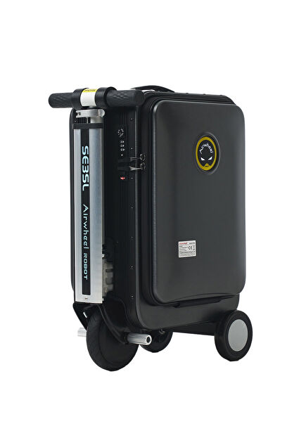 SE3SL Black Cabin Size Electric Rideable Scooter Suitcase