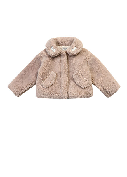 Bettie Kum Shearling Dokulu Unisex Çocuk Ceket