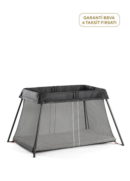 Black Foldable Baby Park & Travel Bed