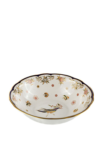 Phoenix Renkli Desenli Porselen Salata Kasesi 21 cm