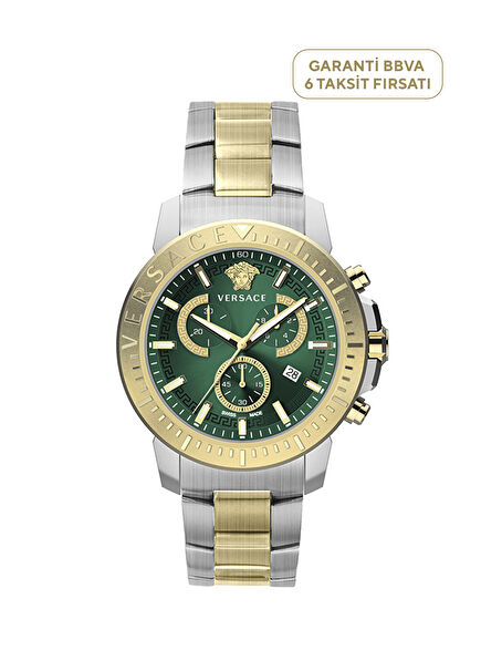 VRSCVE2E00421 Gold Color Metallic Gray Men's Wristwatch