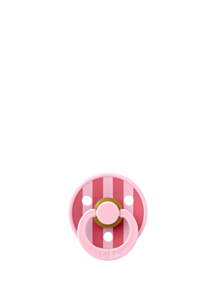Studio Colour Block Pink Coral Rubber 0-6 Month Pacifier