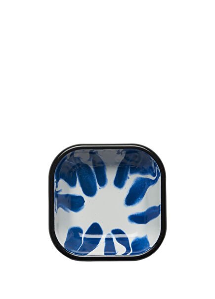 A Little Color Enamel Navy Blue Appetizer Plate