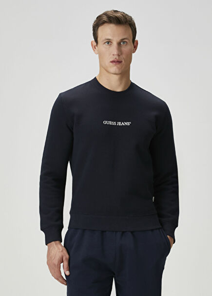 Slim Fit Lacivert Sweatshirt