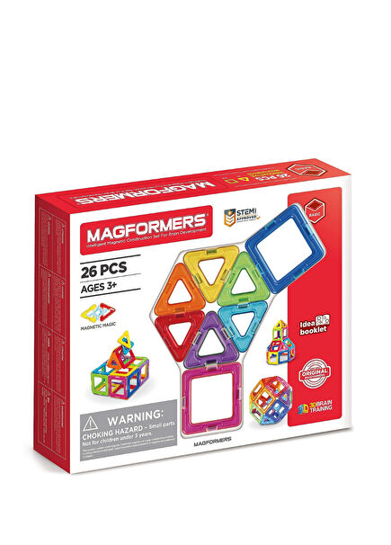 Basic 26 Parça 3+ Yaş Mıknatıslı Yapı Oyuncak Seti