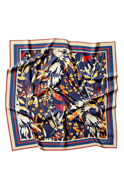 Autumn Reverie Twill İpek Kadın Eşarp 