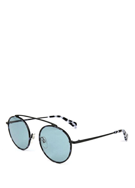 T 3072 02B Siyah Havana Metal Unisex Güneş Gözlüğü