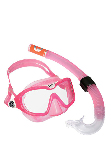 Combo Mix Pink Kids Mask Snorkel Set