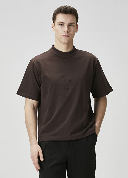 Together Brown Printed T-Shirt