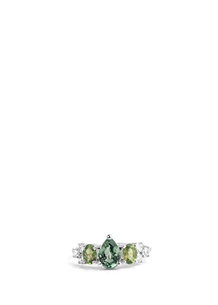 Forrest Ring 14 Ayar White Gold Kadın Altın Yüzük