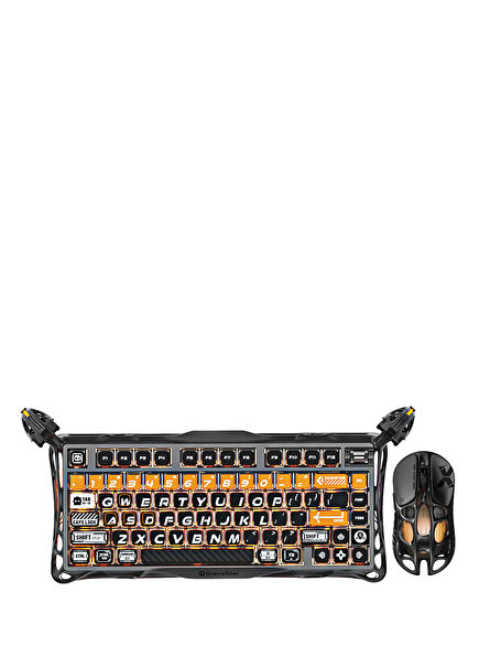 Mercury K1 Pro+X Kablosuz RGB Işıklı Mekanik Q CyberFlare Gaming Klavye ve Optik Mouse Seti