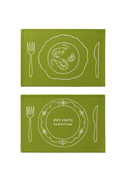 Yeşil 2'li Amerikan Servisi Seti