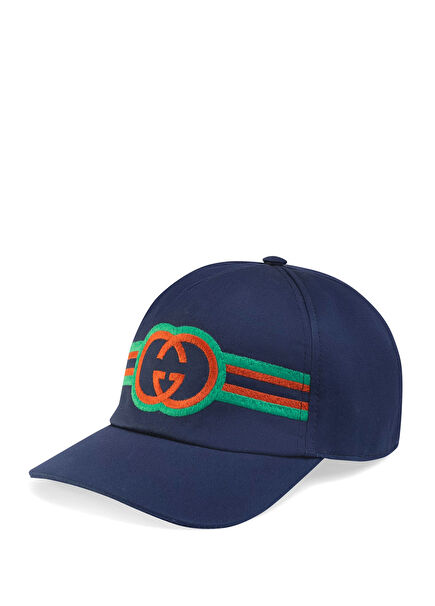 Blue Embroidered Logo Unisex Children Hat