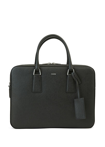 Black Logo Men's Briefcase