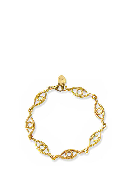 Eternal Gaze Altın Kaplama Kadın Bileklik