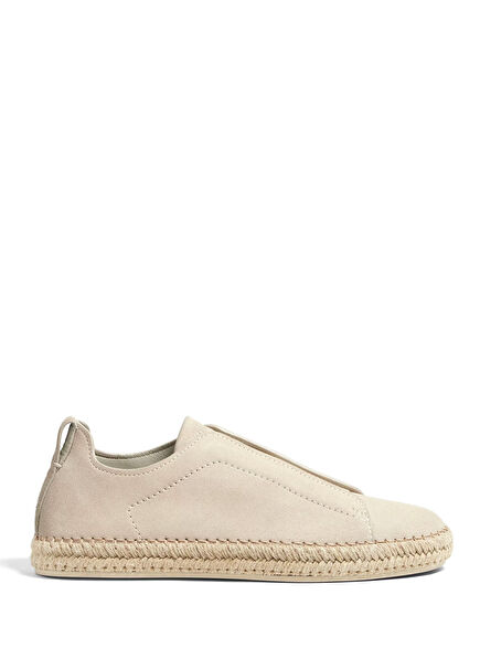 White Men's Leather Sneakers