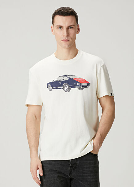 Emporium Niner Beyaz Organik Pamuk T-shirt