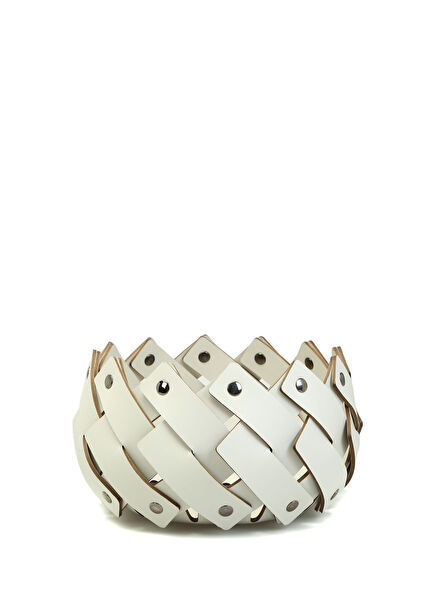 Almeria Krem Deri Sepet