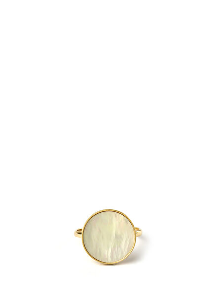 Mother of Pearl Ring 14 Ayar Kadın Altın Yüzük