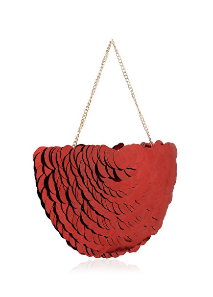 Demi Lune Red Hand Clutch