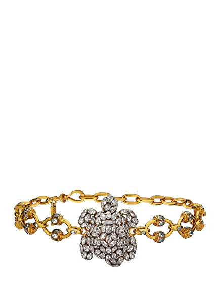 Le Bal Tortoise Kadın Altın Kaplama Choker Kolye