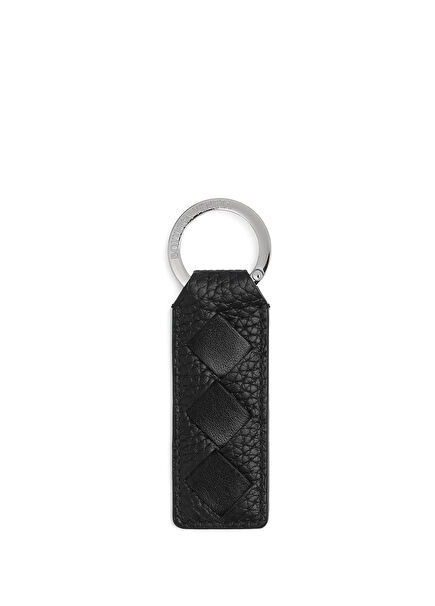 Black Leather Keychain