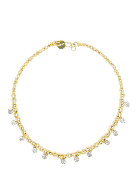 Gold Natural Stone Women's Necklace