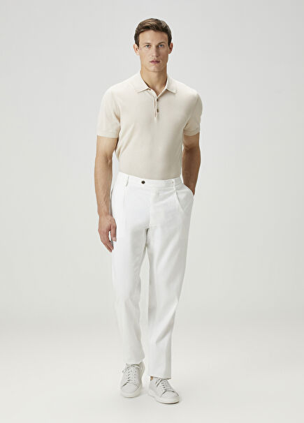 White Linen Trousers
