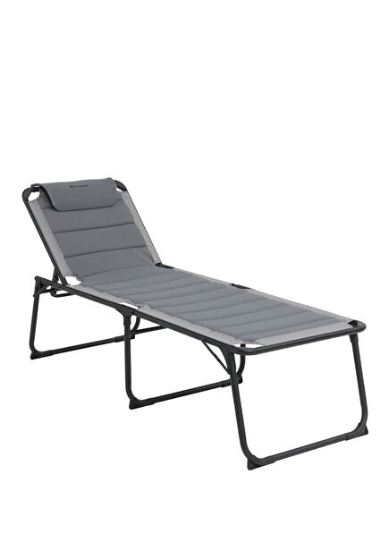 Samoa Premium Ultra Konforlu Grey 5 Pozisyonlu Katlanır Kamp Şezlongu