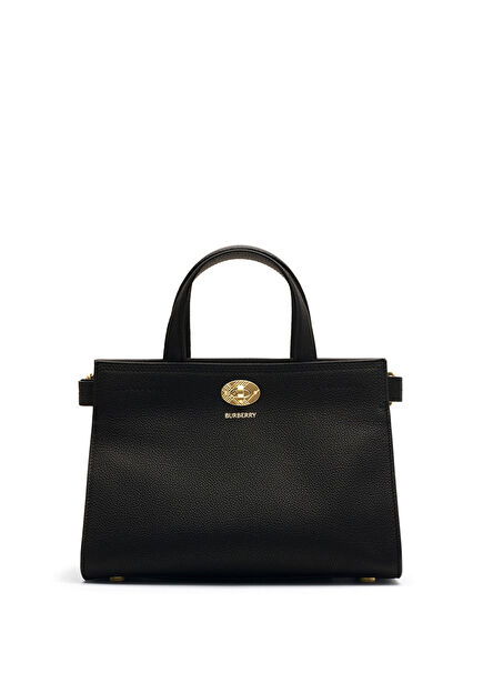 Cotswolds Mini Siyah Deri Kadın Tote Çanta