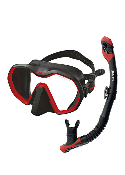Icona Red Mask Snorkel Set 