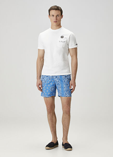 Caprese Lacivert Etnik Desenli Mayo