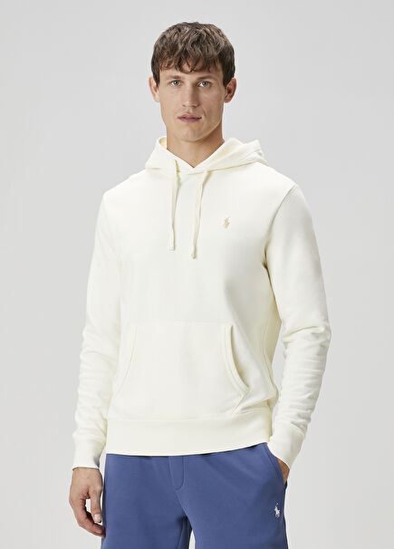 Cream Hooded Sweatshirt