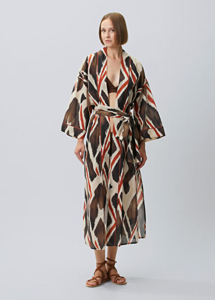 İkat Desenli Kaftan