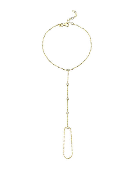 Droplets 14 Ayar Altın Kadın Şahmeran Bileklik