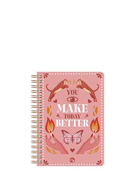 Utopia Make Better Flat Spiral Notebook